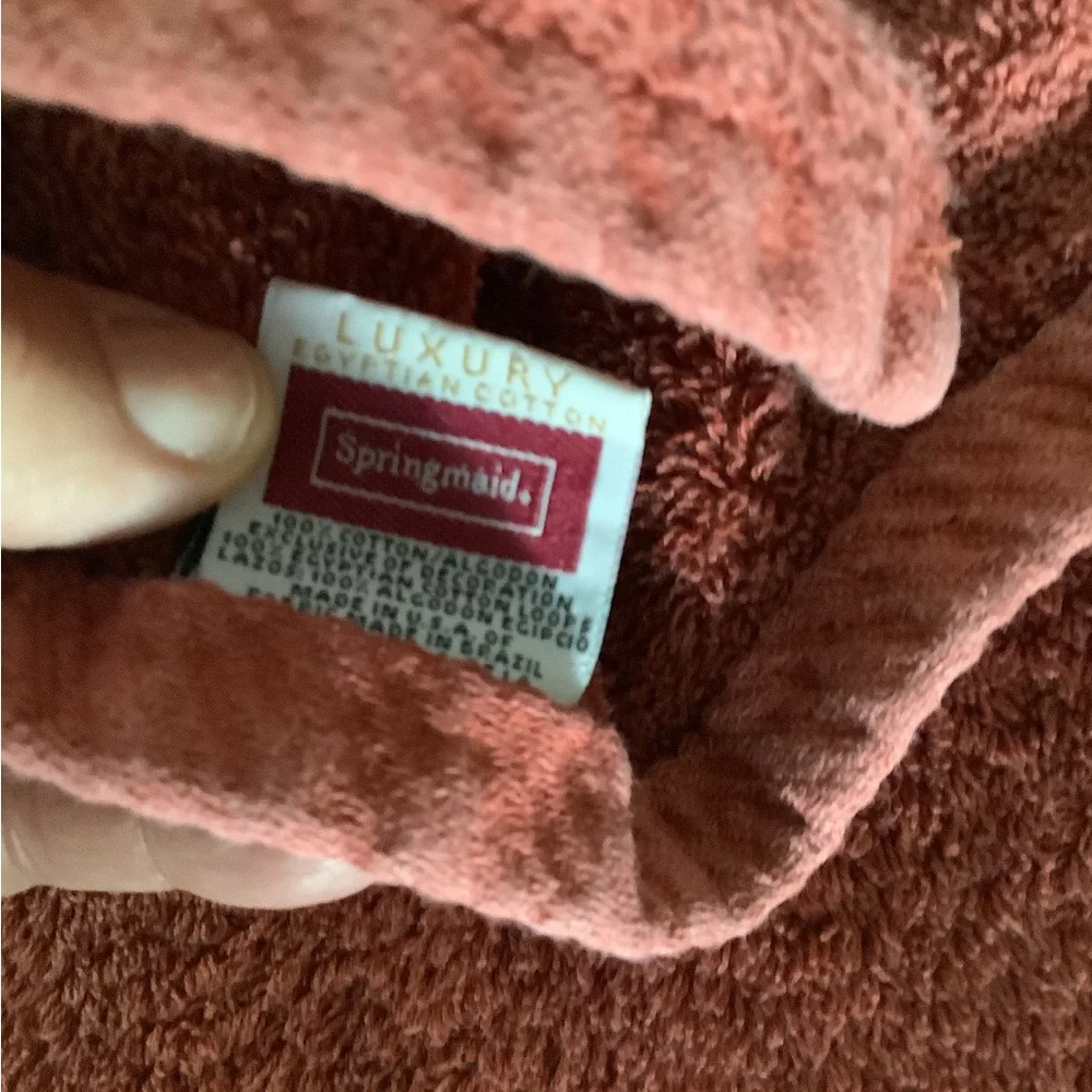Towel set by Spring made  3 piece Rust Egyptian cotton. In excellent con…